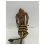 Vintage Metal Wall Sconce Art Deco Style