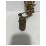 Vintage Metal Wall Sconce Art Deco Style