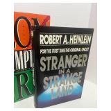 4 Books: Men's Adventure Magazines, Blackwood Farm by Anne Rice, Leonuris Redemption and Stranger in a Strange Land by Heinlein