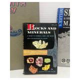 4 Vintage Books: Vikings in the Attic by Dregni, Fun with Clay, Rocks and Minerals Guide, Silver and Sheffield Plate marks
