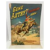 Large Gene Autry Coloring Book Fair Condition. Some pages have been colored