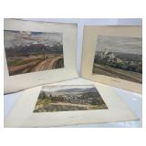 6 Unframed Numbered Prints 19' X 14'