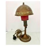 1930's Greist Mfg. Super Adjustable Desk Lamp with Brass Shade