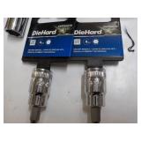DieHard 3 sizes 6 total Deep Socket...