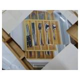2 Tier Wood Flatware Organizer...
