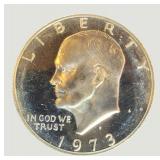 1972-S Eisenhower Proof Dollar – 40% Silver