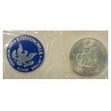 1971-S Eisenhower Dollar 40% Silver Uncirculated Mint Set – Blue Ike