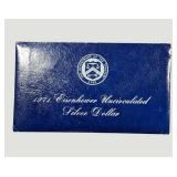 1971-S Blue Ike Silver Dollar 40% Silver Original Mint Package