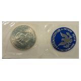 1971-S Eisenhower Dollar 40% Silver Coin w/ Original Mint Packaging