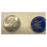 1971-S Eisenhower Dollar 40% Silver Coin w/ Original Mint Packaging