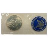 1971-S Blue Ike 40% Silver Dollar – Uncirculated Collector Set