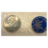 1971-S Blue Ike 40% Silver Dollar – Uncirculated Collector Set