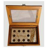 Historic Indian Head Penny Display – 10 Genuine Coins Included