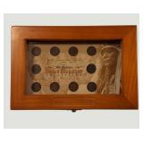 Historic Indian Head Penny Display – 10 Genuine Coins Included