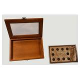 Historic Indian Head Penny Display – 10 Genuine Coins Included