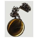 Vintage August Steiner Pocket Watch & Chain – Classic Roman Numeral Timepiece