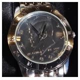 August Steiner Kennedy Coin Face Watch – New in Gift Tin