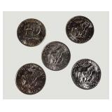 Vintage Eisenhower Dollar Coin Collection – 5 Coin Lot w/ Bicentennial Dollar