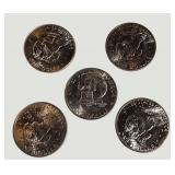 Eisenhower Dollar Coin Collection – 5 Large U.S. Dollar Coins Including Bicentennial!