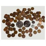 Estate Coin Collection Lot – Canadian & U.S. Coins – Eisenhower Dollars, Vintage Pennies & More