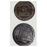 Vintage Las Vegas Casino Dollar Token Lot – 8 Tokens – Golden Nugget, MGM Grand, Aladdin & More