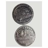 Vintage Las Vegas Casino Dollar Token Lot – 8 Tokens – Golden Nugget, MGM Grand, Aladdin & More