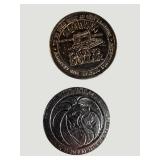 Vintage Las Vegas Casino Dollar Token Lot – 8 Tokens – Golden Nugget, MGM Grand, Aladdin & More