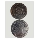 Vintage Las Vegas Casino Dollar Token Lot – 8 Tokens – Golden Nugget, MGM Grand, Aladdin & More
