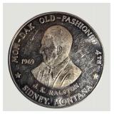 1969 J.K. Ralston Sidney Montana Trade Token – One Dollar – Exp. July 7, 1969