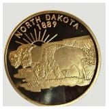 North Dakota Peace Garden State Commemorative Medal Token – 1889