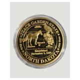 North Dakota Statehood Medal 1889 – Bison & Nokota Horse Design