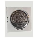 1961 Johnson County Kansas Centennial Commemorative Medal Token
