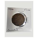 Vintage World Coin Collection Lot of 8 – Great Britain, Sweden & Early 1900s Coins