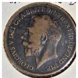 Vintage World Coin Collection Lot of 8 – Great Britain, Sweden & Early 1900s Coins