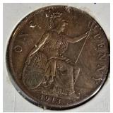 Vintage World Coin Collection Lot of 8 – Great Britain, Sweden & Early 1900s Coins
