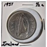 Vintage World Coin Collection Lot of 7 – Great Britain, Australia, Ireland, UAE, Greece, Jordan & Barbados