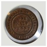 Vintage World Coin Collection Lot of 7 – Great Britain, Australia, Ireland, UAE, Greece, Jordan & Barbados