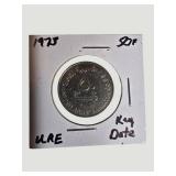 Vintage World Coin Collection Lot of 7 – Great Britain, Australia, Ireland, UAE, Greece, Jordan & Barbados