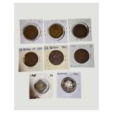 Vintage World Coin Collection (1918–1973) – Great Britain, India, Barbados & More