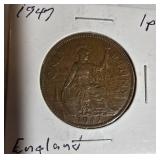 Vintage World Coin Collection (1918–1973) – Great Britain, India, Barbados & More