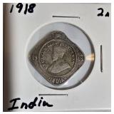 Vintage World Coin Collection (1918–1973) – Great Britain, India, Barbados & More