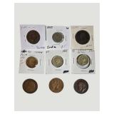 Vintage World Coin Collection Featuring Great Britain, India, Taiwan & More (1899–1984)