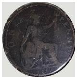 Vintage World Coin Collection Featuring Great Britain, India, Taiwan & More (1899–1984)