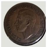 Vintage Great Britain Penny Collection (1936–1967) – 7 Historic British Coins
