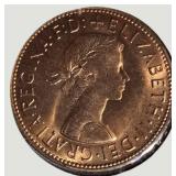 Vintage Great Britain Penny Collection (1936–1967) – 7 Historic British Coins