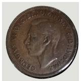 Vintage Great Britain Penny Collection (1936–1967) – 7 Historic British Coins