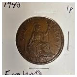 Vintage Great Britain Penny Collection (1936–1967) – 7 Historic British Coins