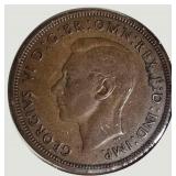 Vintage Great Britain Penny Collection (1936–1967) – 7 Historic British Coins