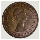 Vintage Great Britain Penny Coin Collection – 8 British Coins Featuring George V, George VI & Elizabeth II