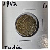 Vintage World Coin Collection (1912–1955) – Great Britain, India, Indonesia, Egypt & More